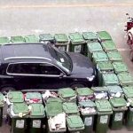 Garbage picker strange punishment to car park to the wrong place