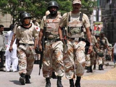 Rangers operation in Karachi, arresting terrorists of al-Qaeda Bar e sagheer and Lashkar-e-Jhangvi