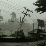 Hurricane coast 'Cyclon' hit the Indian city of Chennai