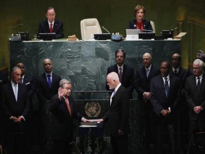 UN new Secretary General Antonio Guterres took oath
