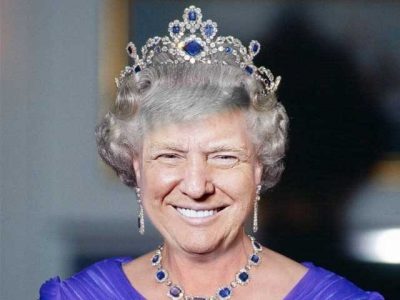 Donald Trump, Now in the contour of Britain's Queen