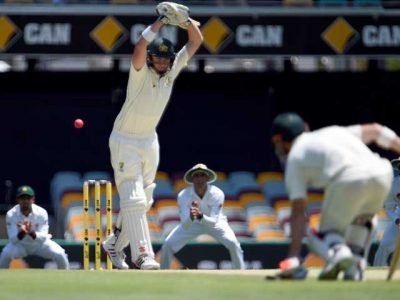 Brisbane Test Australia batting in the first innings