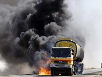 Oil tankers collided near Hyderabad, killed at least 2 people