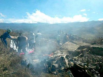 Indonesian air force plane crashes, 13 killed