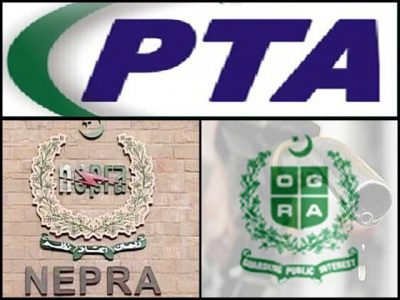 Ogra, PTA and Nepra including 5 regulatory authorities, Award tariff of ministries