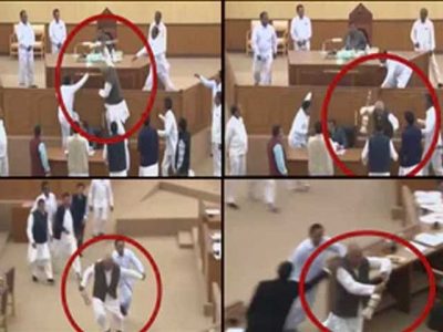 This unique protest was not permitted to speak to legislators in India