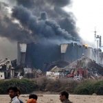 GADDANI ship fire at another ship in breaking yard