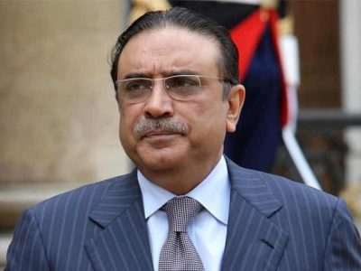 Asif Ali Zardari feared a suicide attack on arrival, police