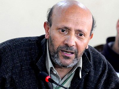 Forced to give up from protest camp to Engineer Rashid in Sirinagar