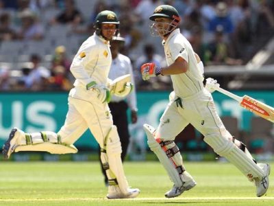 Melbourne test: On the end of the third day Australia on 2 wickets for 278 runs