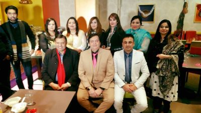 Prominent Anchor Person Ali raza, ARY news, given reception by overseas Pakistanis in France