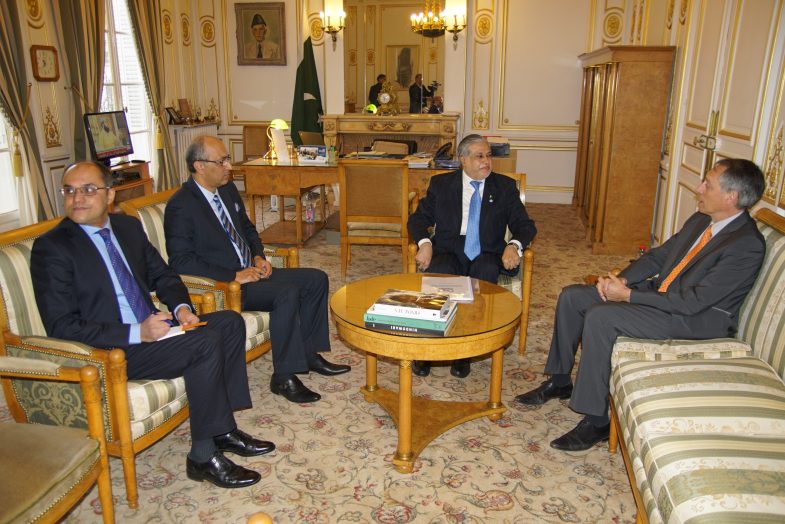 Senator Ishaq Dar and collaborative meeting between the Secretary General of OECD