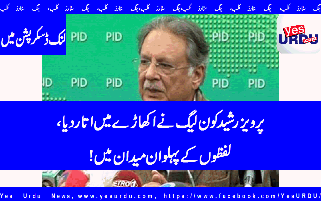Pervez Rasheed came in to limelight for representing N league and party