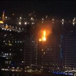 Fire hits apartment block on Dubai´s artificial Palm island