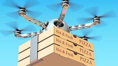 The delivery of goods through Dronz