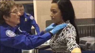 US political analyst woman cried on physical searches