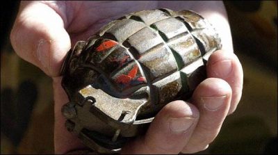 Mansehra police recovered hand grenades from well