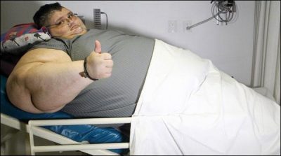 Mexican 590 kilograms weighing man announced half of the weights