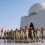 Quaid's birthday ,change of guards ceremony at the Shrine