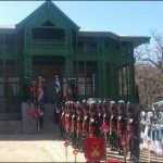On Quaid's birthday ,Flag hoisting in Ziarat Residency