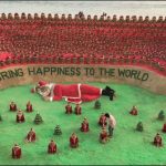 Indian artist set up of Santa Claus from sand