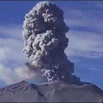 Started emissions of ash and smoke from volcano
