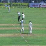 Bhuvneshwar Kumar injured umpire by hitting the ball during the match between India and England