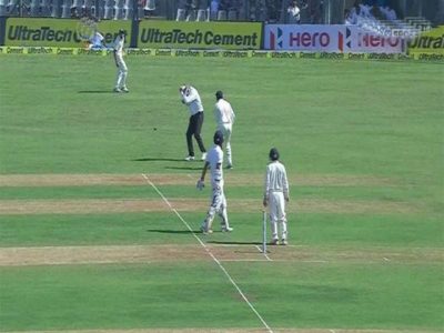 Bhuvneshwar Kumar injured umpire by hitting the ball during the match between India and England