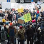 Huge, Protests, against, ban, on, foreigners, in, America, outside, the, New York, airport