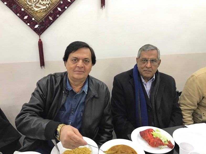 Mian Hanif, Chief Organizer PML N, France with Ali Raza, Producer and Director of ARY News