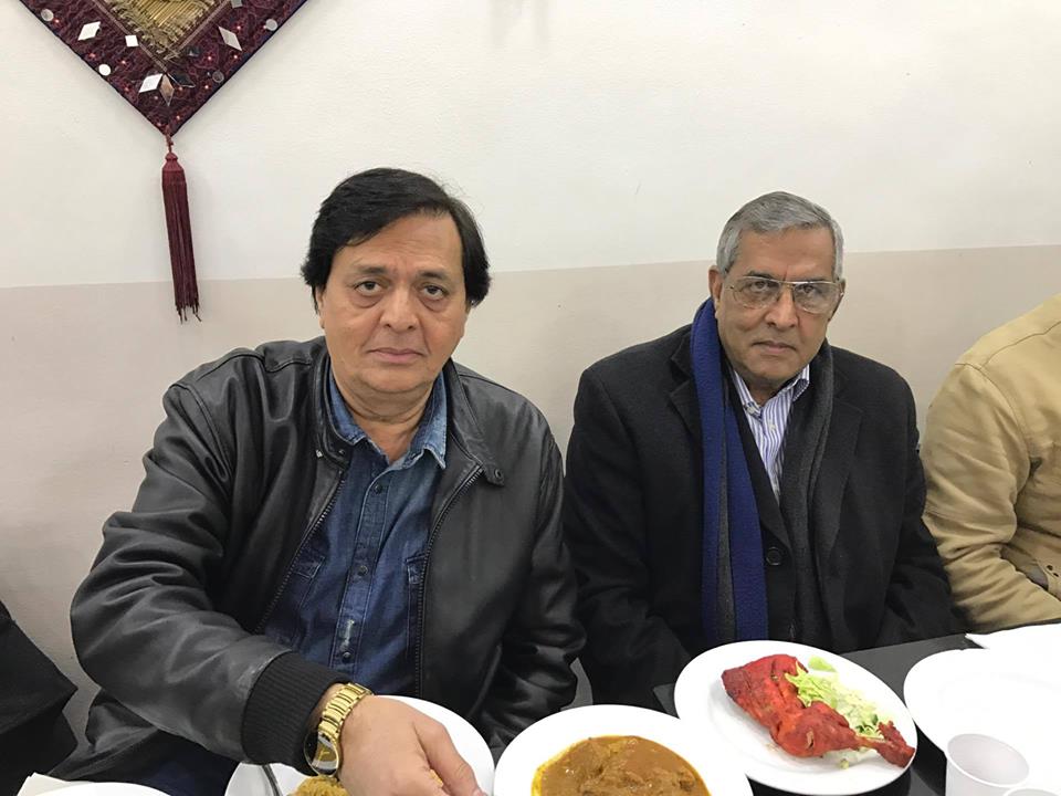Mian Hanif, Chief Organizer PML N, France with Ali Raza, Producer and Director of ARY News