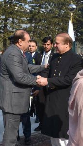 EX-PRESIDENT PML N, FRANCE, JAVED AKHTAR BUTT, MEETING PRIME MINISTER OF PAKISTAN MIAN MUHAMMAD NAWAZ SHARIEF
