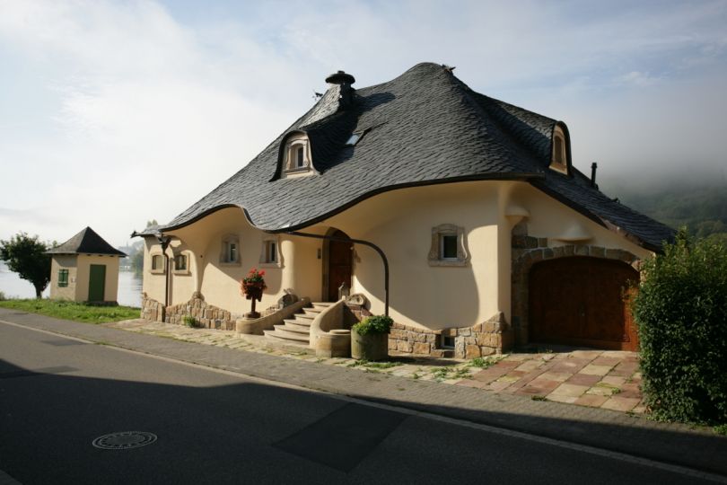 Fabulous house built by doctors in Zell, near the river Mosel, Germany.