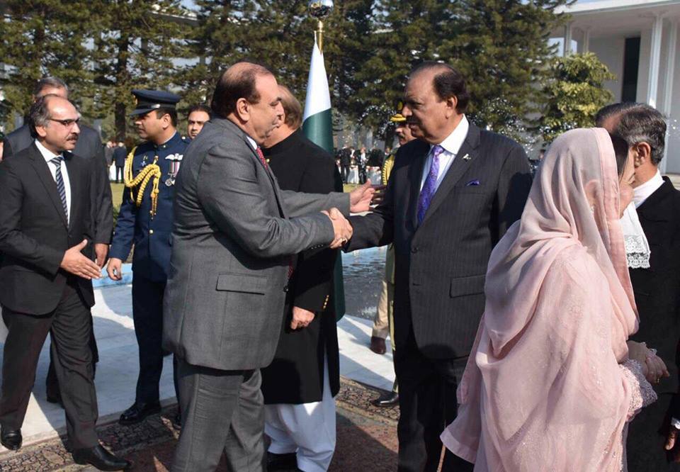 EX-PRESIDENT PML N, FRANCE, JAVED AKHTAR BUTT, MEETING PRESIDENT OF PAKISTAN MAMNOON HUSSAIN