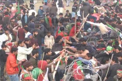 However Players Do not break tradition, disruptions in rally several injured