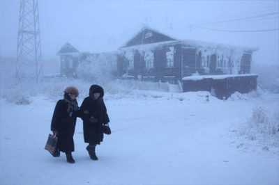 How do the inhabitants of the world's coldest village life?
