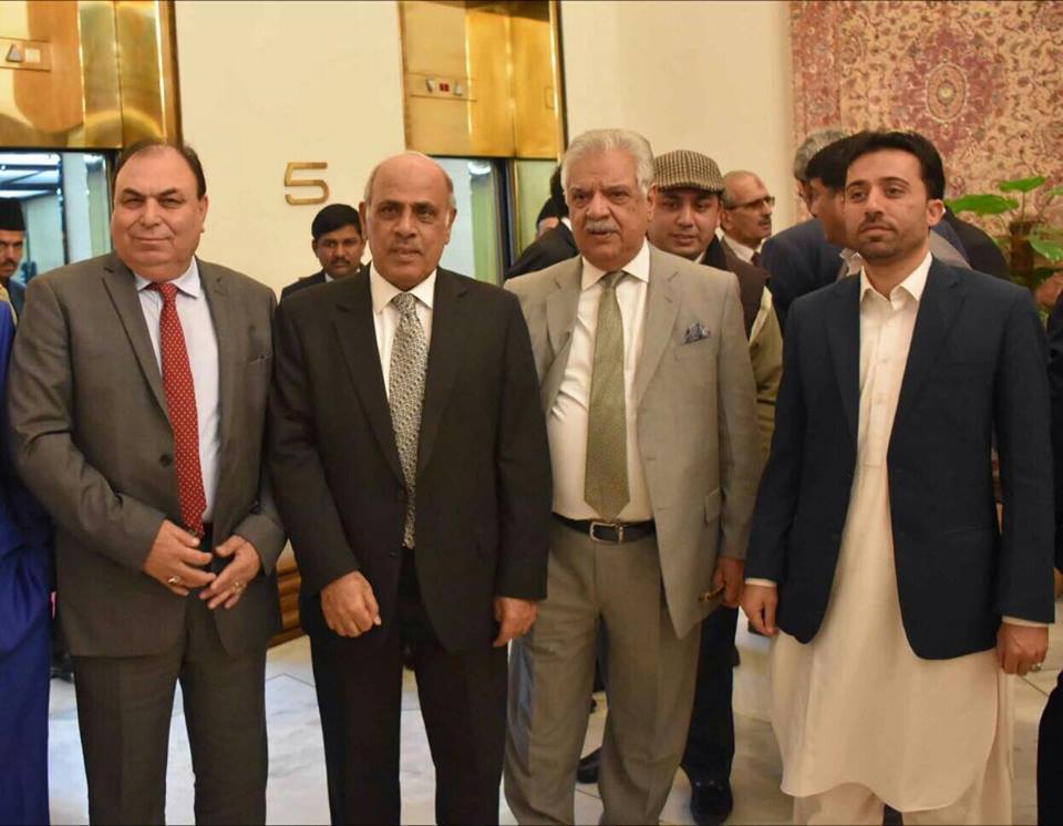 EX-PRESIDENT PML N, FRANCE, JAVED AKHTAR BUTT, MEETING GOVERNOR PUNJAB RAFIQ RAJWANA