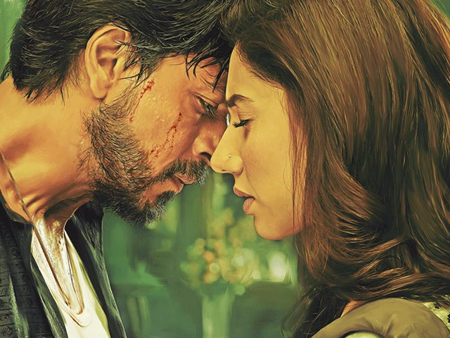 Interesting chemistry of Shah Rukh and Mahira Khan in the Poster of Raees