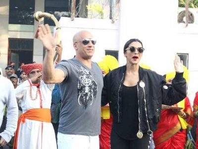 Hollywood actor Van Diesel arrives in India for Deepika