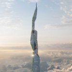 Five kilometers high building will also clean the air