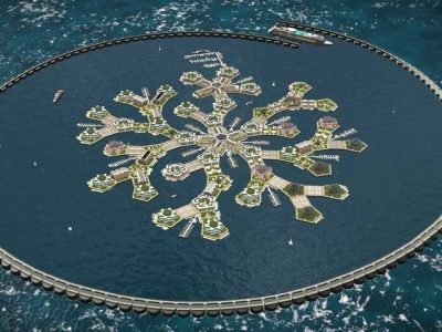 The world's first floating city at sea