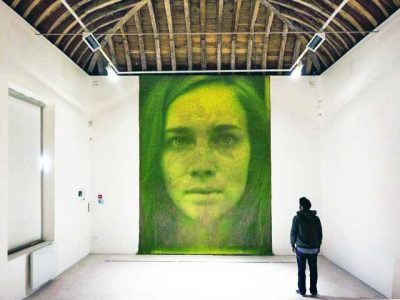 Masterpiece artwork made from grass