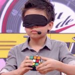 Children completed Robak Quebec in 2-minute with closed his eyes