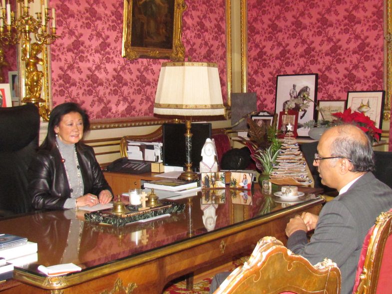 Ambassador of Pakistan to France Moin ul Haque wth Ms. Hauteserre, Mayor of Paris 8th Arrondissement