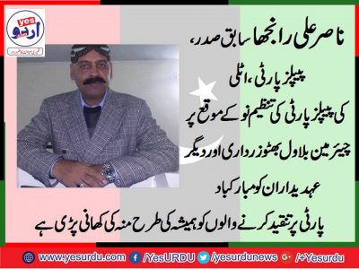 Nasir Ali Ranjha, EX. President, PPP, Italy