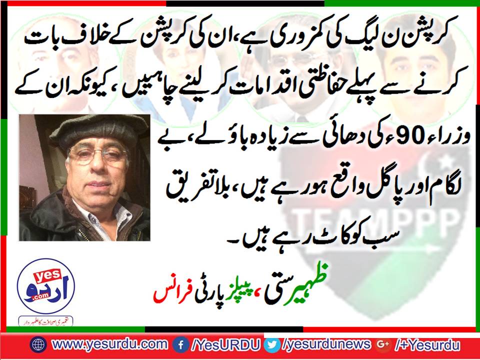 Zaheer Satti, Senior, Leader, PPP, France