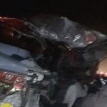 Collision between two buses and a car in Kandh kott , 6 people killed