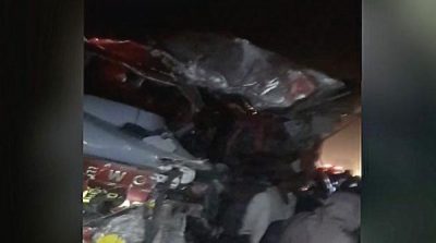 Collision between two buses and a car in Kandh kott , 6 people killed