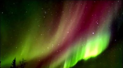 This unique spectacle of colors on sky in the Sweden