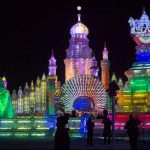 Moscow became the focus of the statue is made of ice